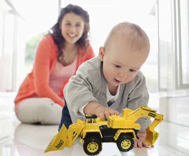 Loader and Excavator Toy for Kids (Multicolor)