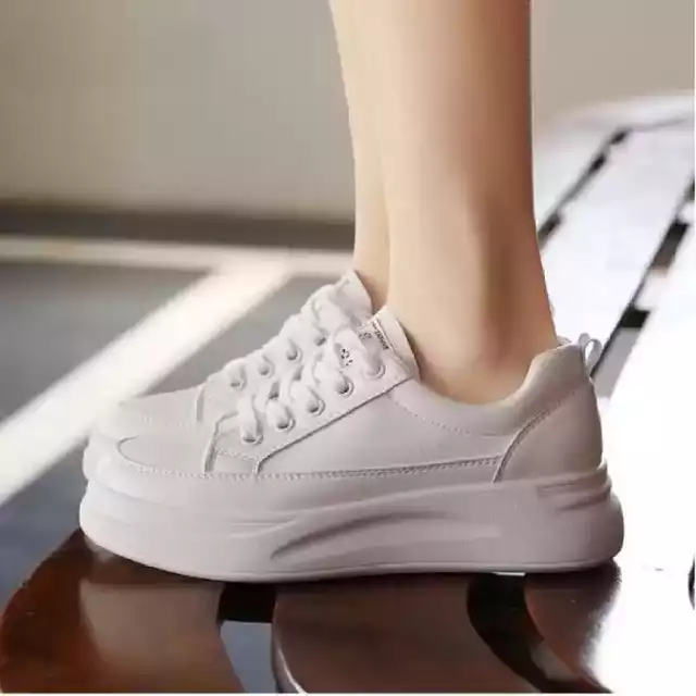DIFEET Sneakers For Women (White, 36) (M31)