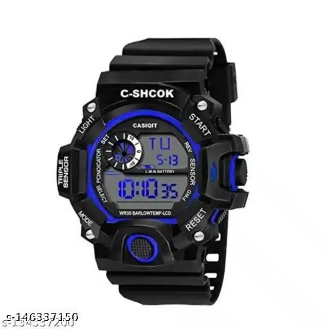 Digital Sports Watch for Men (Multicolor)