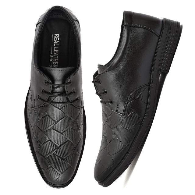 Formal Shoes for Men (Black, 6)