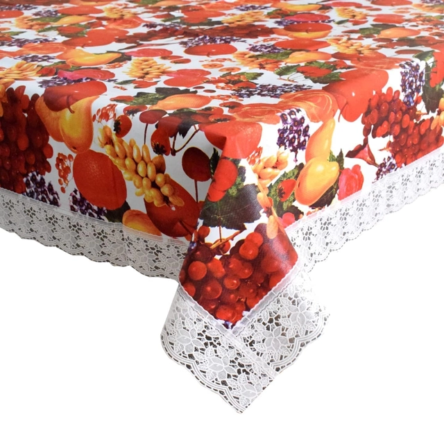 PVC Printed Table Cover (Multicolor, 40x60 inches)