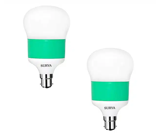 Base 10 Watt LED Bulb (White) (Pack of 2) (Od-20)