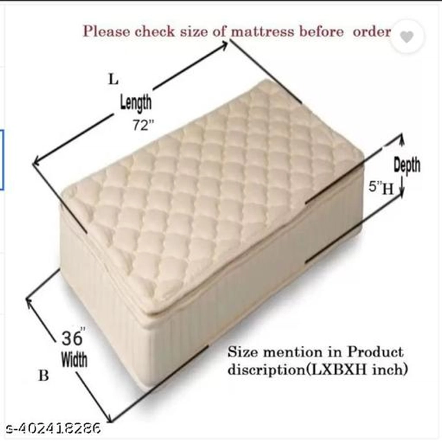 Cotton Mattresses Protector (Multicolor, 36x72 inches)