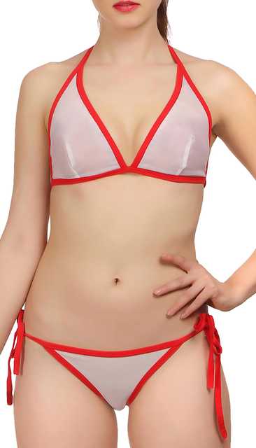 PIBU Cotton Lingerie Set for Women (Pack of 2) (Red & Yellow, 36) (P-58)