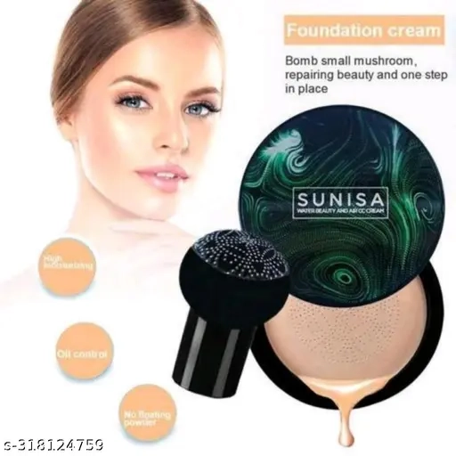 Combo of Sunisa Liquid Foundation, Makeup Primer & Blender (Set of 3)