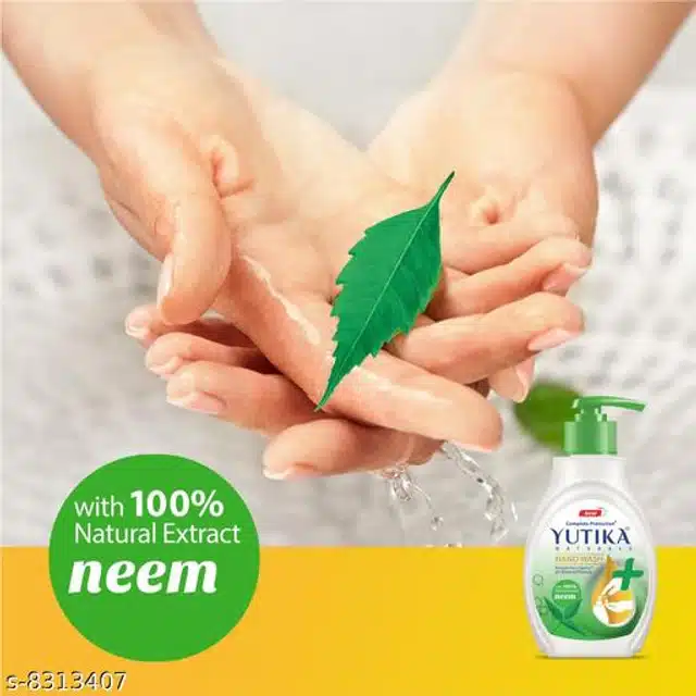 Yutika Naturals Complete Protection Neem Hand Wash (750 ml, Pack of 2)