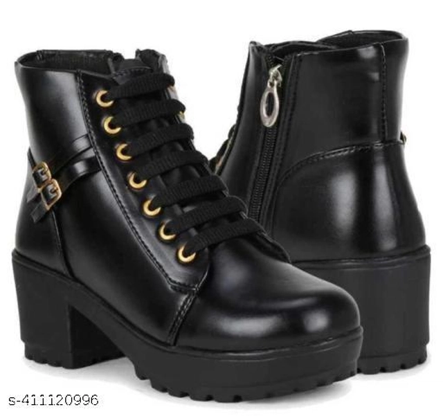 Boots for Women (Black, 3)