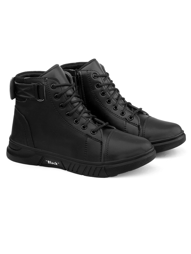 Boots for Men (Black, 6)