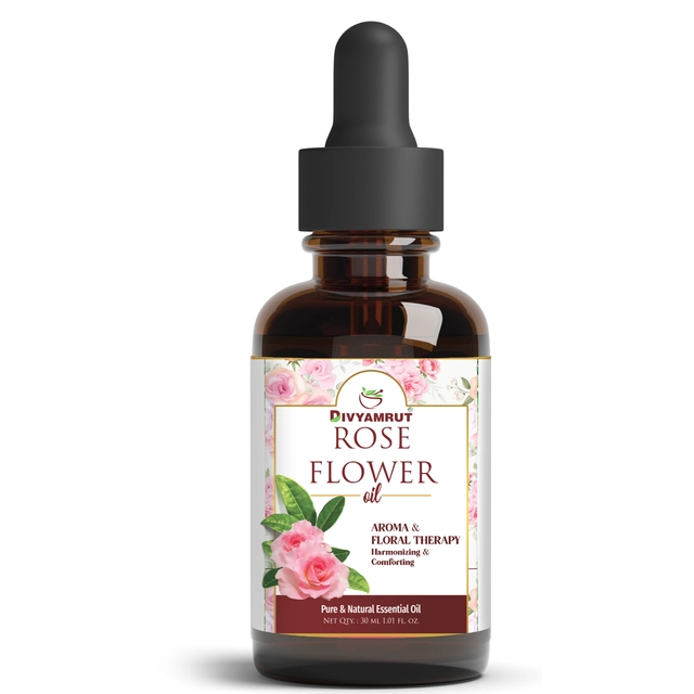 Divyamrut Rose Flower Essential Oil (30 ml)