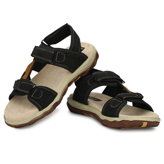 Sandals for Men (Black, 6)