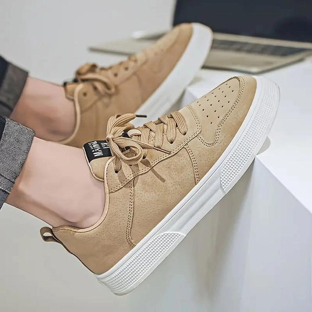 Sneakers for Men (Beige, 6)