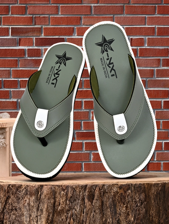 Flipflops for Men (Green, 6)