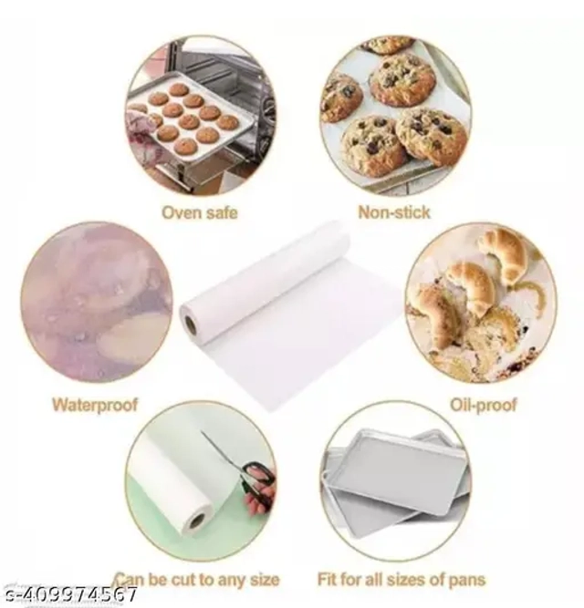 Food Wrapping Butter Paper (25 m, Pack of 2)