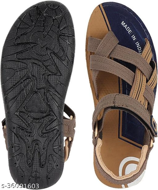 Sandals for Men (Tan & Brown, 6)