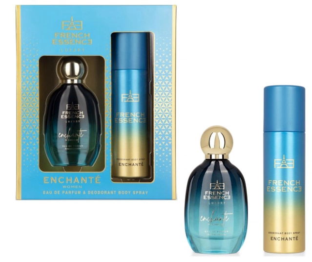 French Essence Luxury Enchante Perfume (60 ml) with deodorant (150 ml) for Women (Set of 2)