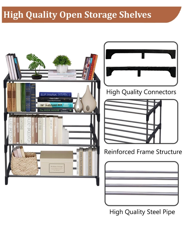 4 Layers Book Shelf (Black)