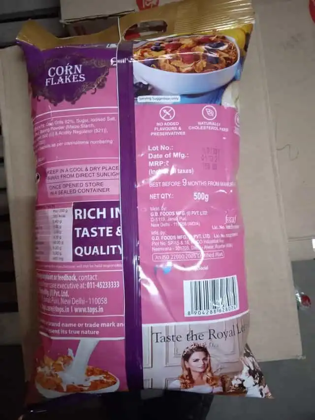 Queens Secret Corn Flakes 500 g +( Buy 1 Get 1 Free )
