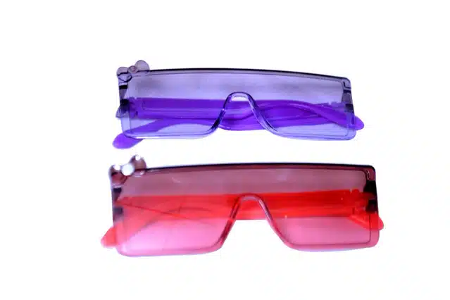 UV Protected Sunglasses for Kids (Pack of 2) (Multicolor, 4-10 Years)