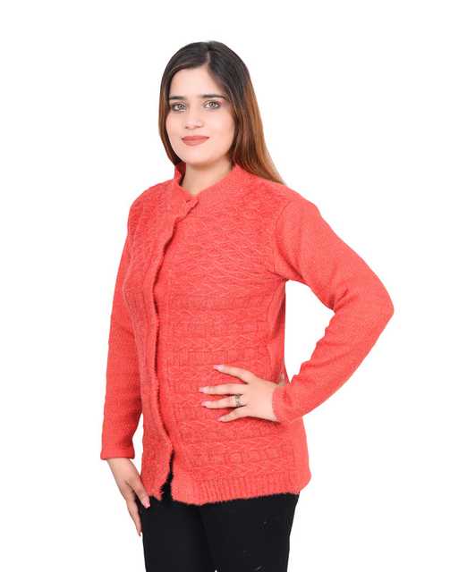 Dreambuy Beautiful Women Woolen Sweater (Red, L) (S10)