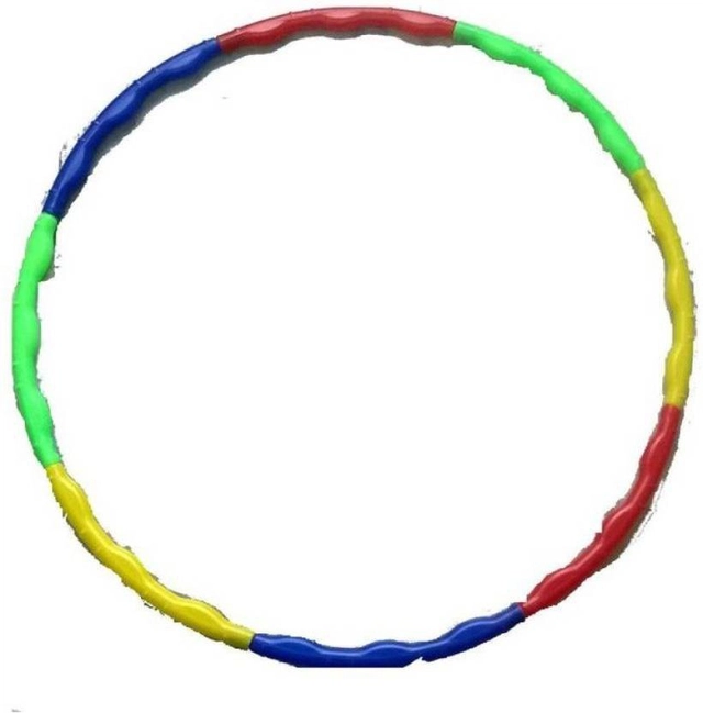 Adjustable Plastic Hula Hoop Ring Set for Kid (Multicolor, Set of 1)