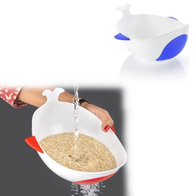 Plastic Food Strainer for Kitchen (Multicolor)