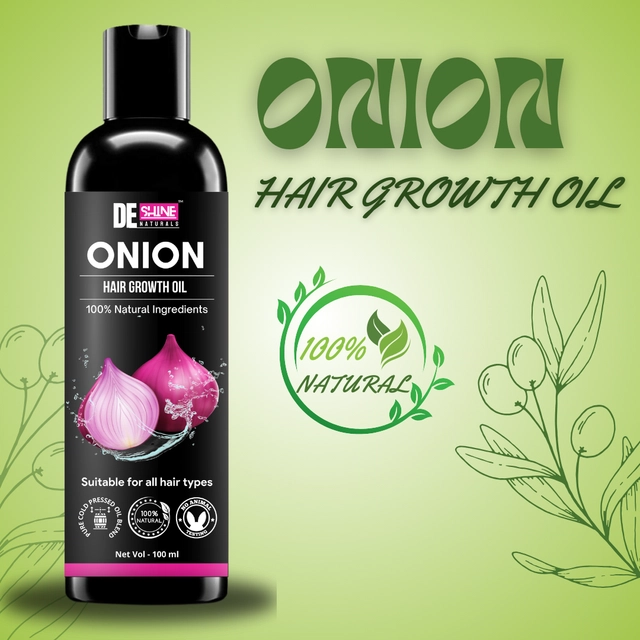 Deshine Naturals Premium Quality Onion Herbal Hair Oil (100 ml)