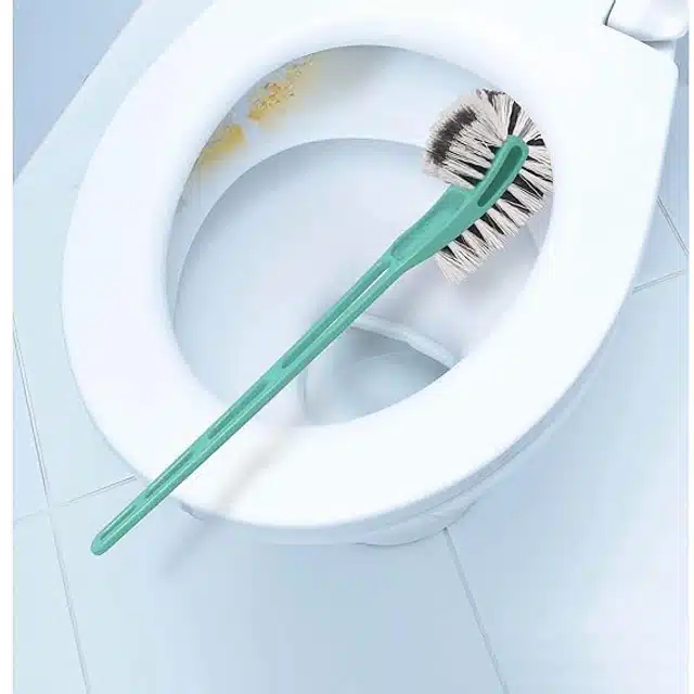 Plastic Long Handle Toilet Brush (Multicolor)