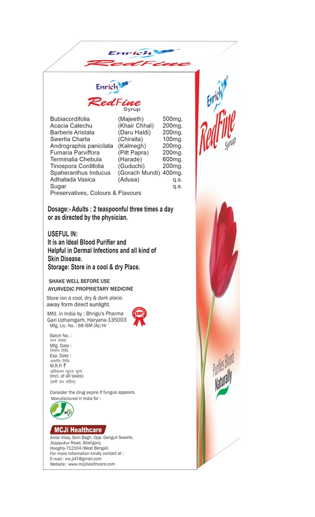 Enrich Plus Red Fine Ayurvedic Syrup (200 ml, Pack of 2)