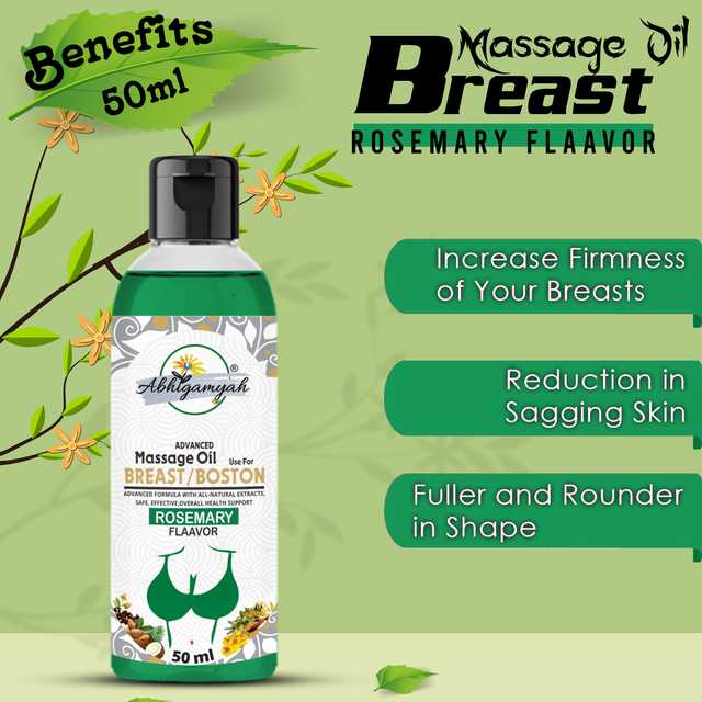 Abhigamyah Breast Massage Oil Helps In growth, Firming & Tightening (50 ml, Pack Of 2) (A-310)