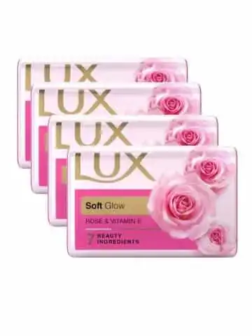 Lux Radiant Glow Rose Soap 4X41 g (Pack Of 4)