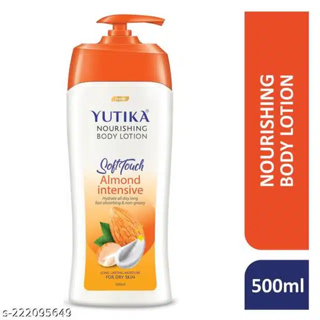 Yutika Soft Touch Almond Intensive Body Lotion (500 ml, Pack of 3)