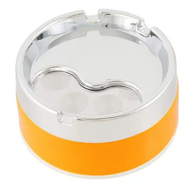 Stainless Steel Ashtrays (Yellow)