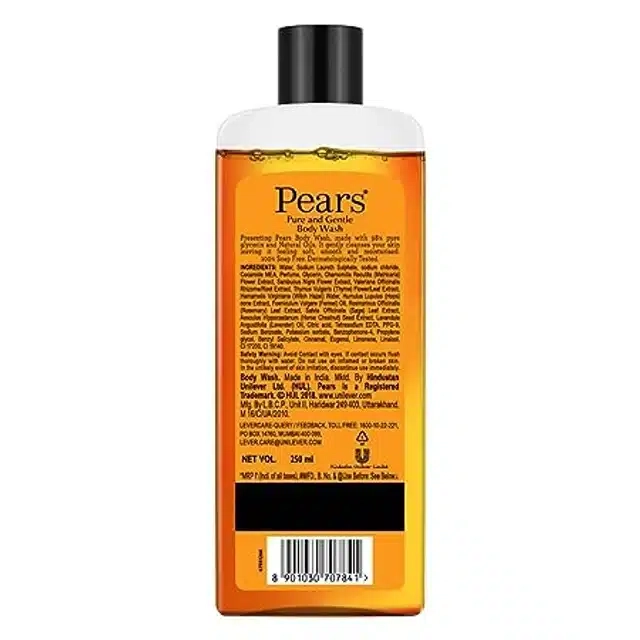 Pears Bodywash Moisturising 98% Pure Glycerine 250 ml (Free Loofah)