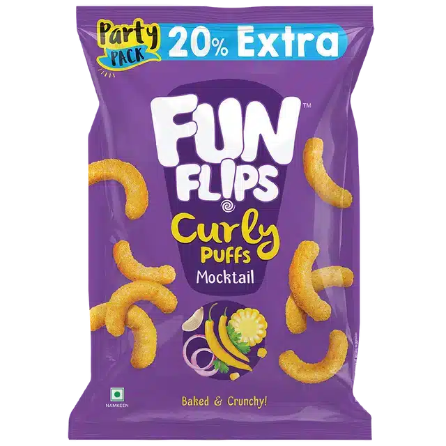 Fun Flips Mocktail Puff 4X65 g (Buy 2 Get 2 Free)