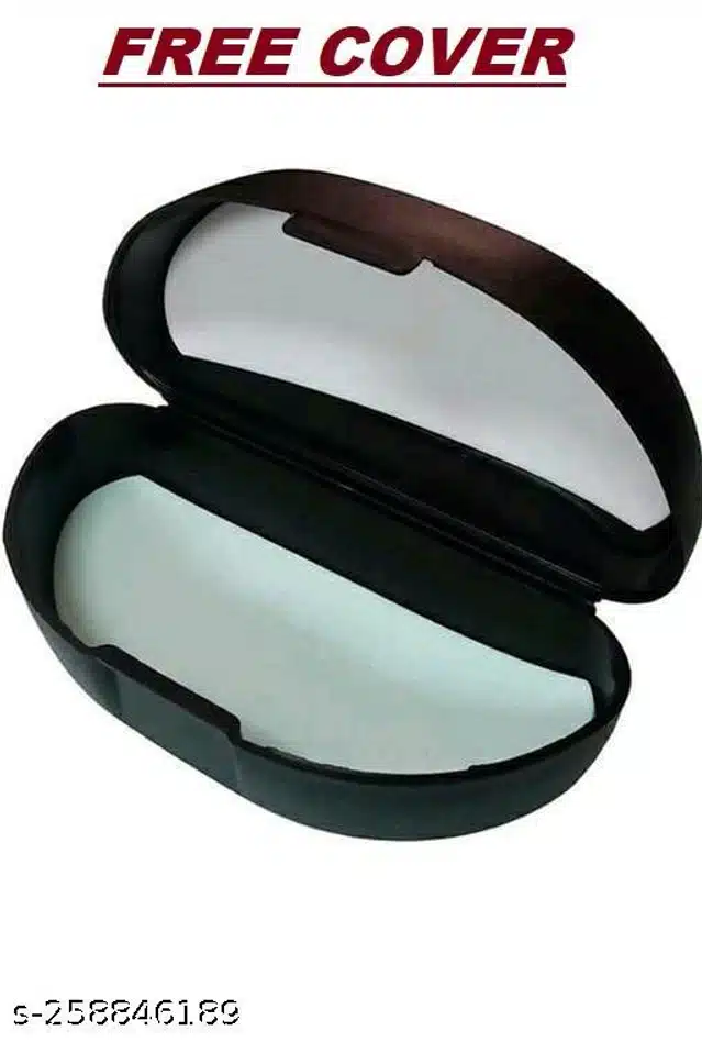 Plastic Sunglass for Men & Women (Black & White, Pack of 2)