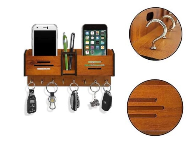 Wooden Key Holder (Brown)