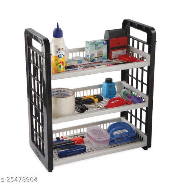 Plastic Multipurpose Storage Rack (Multicolor)