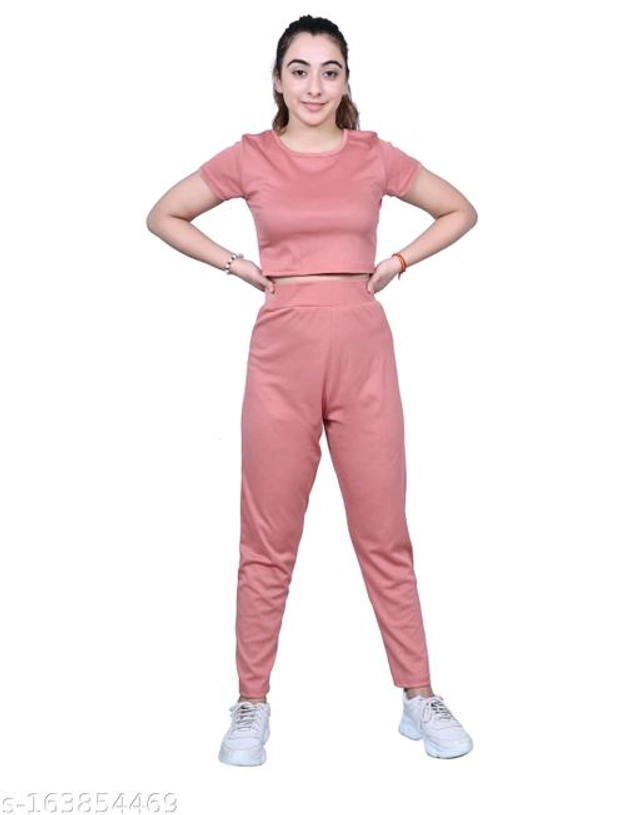 Polycotton Tracksuit for Women (Pink, S)