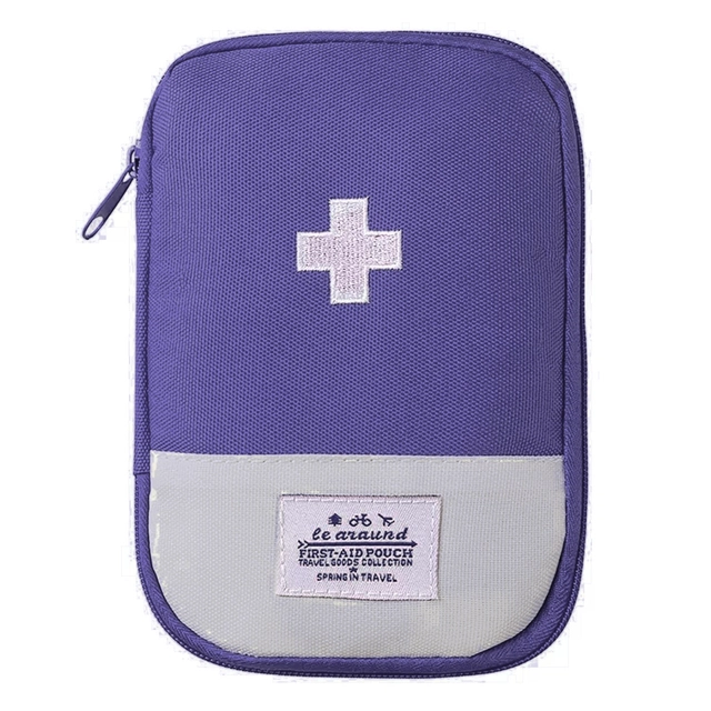 Canvas Portable First Aid Pouch (Blue)