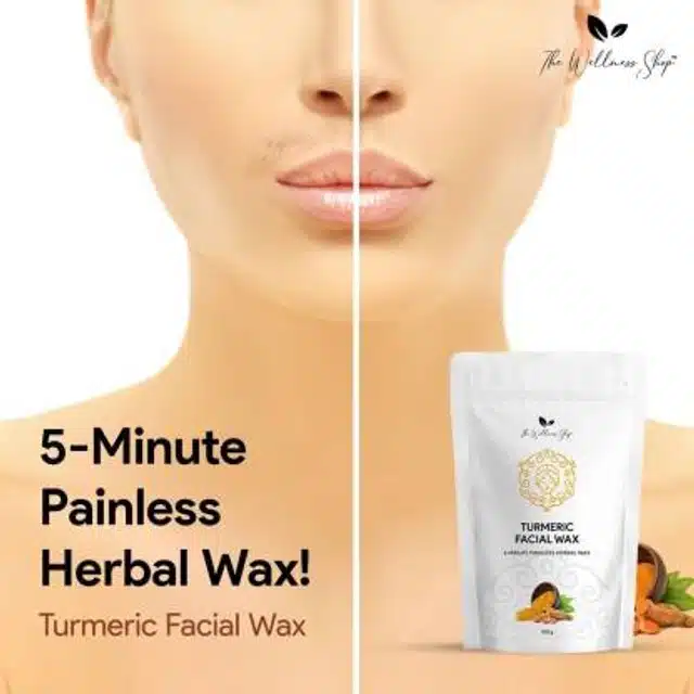 Turmeric Facial Wax Powder (Pack of 2, 100 g)