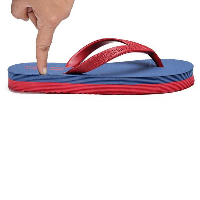 Pee Aar Industries Extra Soft Slipper for Women (Blue & Red, 9) (A-16)