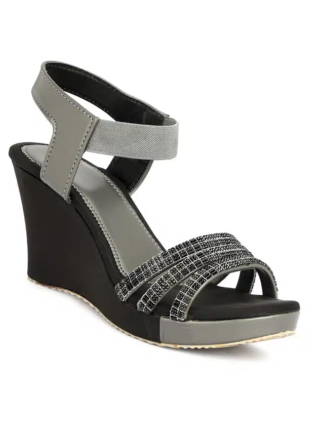 Heels for Women (Black & Grey, 4)
