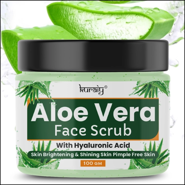 Kuraiy Aloe Vera with Hyaluronic Acid Face Scrub (100 g)