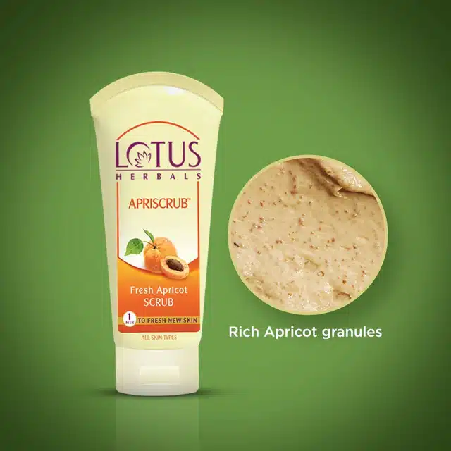 Lotus Herbals Apriscrub Fresh Apricot Scrub  (60 g)