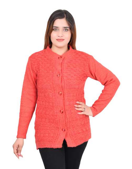 Dreambuy Beautiful Women Woolen Sweater (Red, L) (S10)