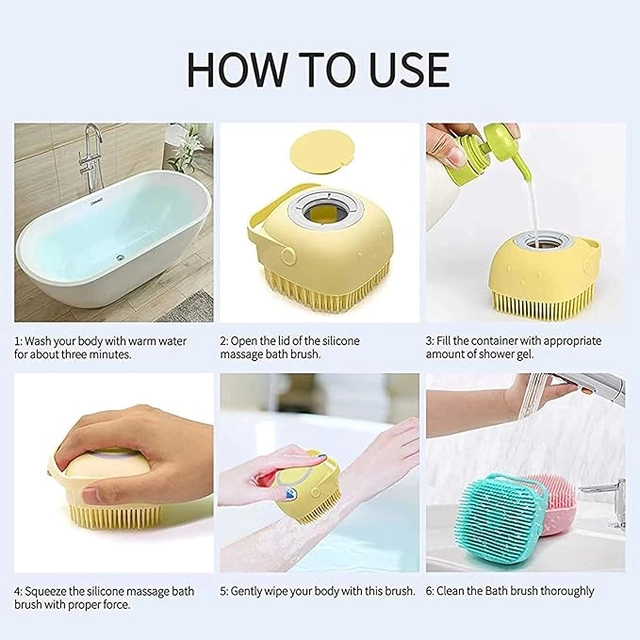 Silicone Body Bath Scrubber (Assorted)