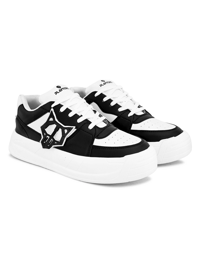 Sports Shoes for Men (Black & White, 6)