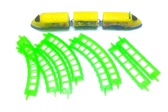 Plastic High Speed Toy Train with Round Track for Kids (Multicolor)