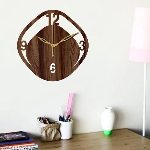 Wooden Wall Clock (Brown)