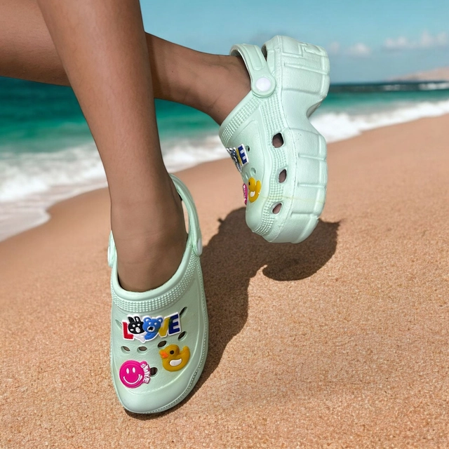 Clogs for Girls (Green, 35)